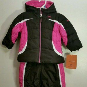 Pacific Trail 2pc Snowsuit Girls Coat & Bib Pants